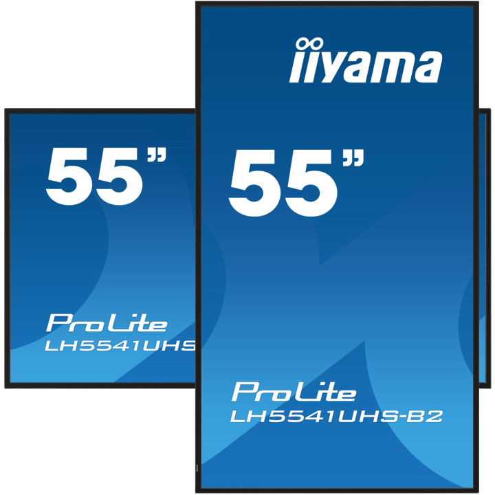iiyama LH5541UHS-B2 Écran d'affichage dynamique En forme de kiosk 138,7 cm (54.6") LCD 500 cd/m² 4K Ultra HD Noir Intégré d