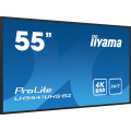 iiyama LH5541UHS-B2 Écran d'affichage dynamique En forme de kiosk 138,7 cm (54.6") LCD 500 cd/m² 4K Ultra HD Noir Intégré d