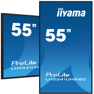 iiyama LH5541UHS-B2 Écran d'affichage dynamique En forme de kiosk 138,7 cm (54.6") LCD 500 cd/m² 4K Ultra HD Noir Intégré d