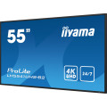 iiyama LH5541UHS-B2 Écran d'affichage dynamique En forme de kiosk 138,7 cm (54.6") LCD 500 cd/m² 4K Ultra HD Noir Intégré d