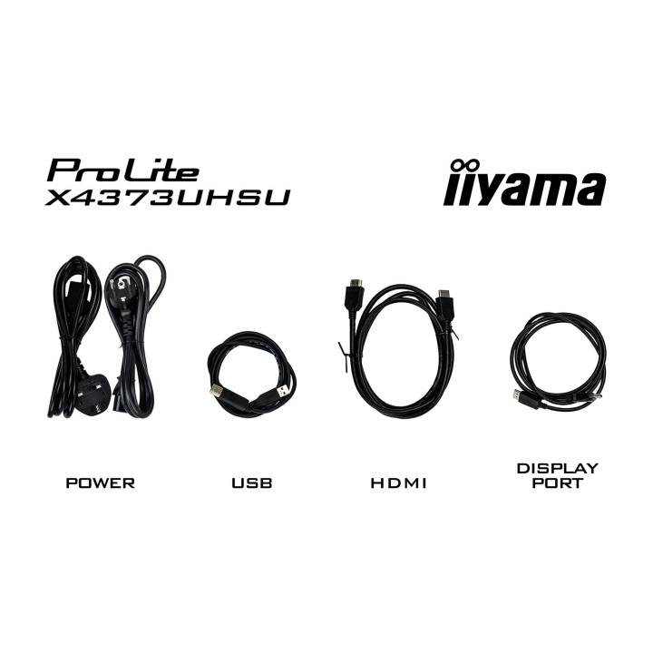 iiyama ProLite X4373UHSU-B1 écran plat de PC 108 cm (42.5") 3840 x 2160 pixels 4K Ultra HD Noir