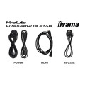 iiyama LH6560UHS-B1AG Écran d'affichage dynamique Carte A numérique 165,1 cm (65") LED Wifi 500 cd/m² 4K Ultra HD Noir Inté