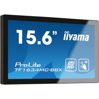 iiyama ProLite TF1634MC-B8X écran plat de PC 39,6 cm (15.6") 1920 x 1080 pixels Full HD LED Écran tactile Multi-utilisateur N