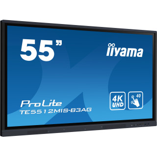 iiyama TE5512MIS-B3AG Écran d'affichage dynamique En forme de kiosk 139,7 cm (55") LCD Wifi 400 cd/m² 4K Ultra HD Noir Écran