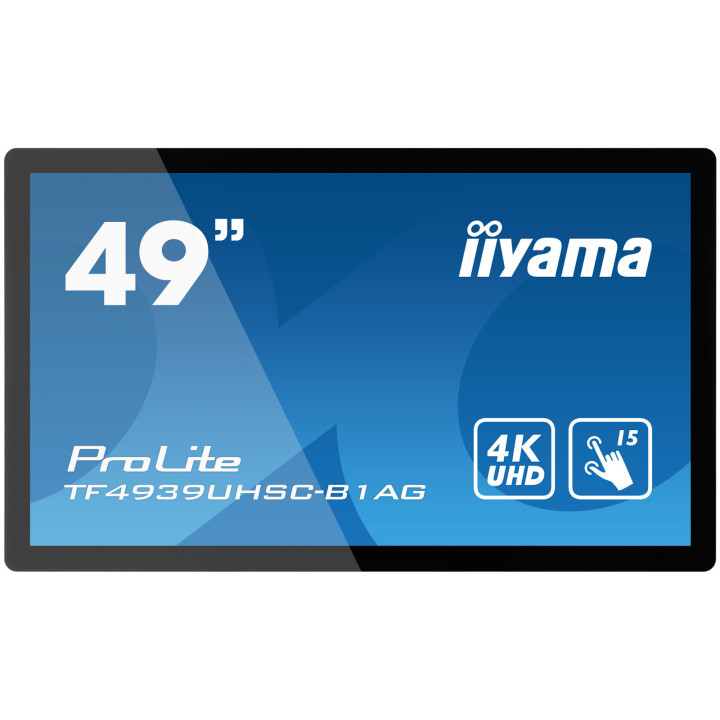 iiyama ProLite TF4939UHSC-B1AG écran plat de PC 124,5 cm (49") 3840 x 2160 pixels 4K Ultra HD LED Écran tactile Multi-utilisa