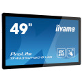 iiyama ProLite TF4939UHSC-B1AG écran plat de PC 124,5 cm (49") 3840 x 2160 pixels 4K Ultra HD LED Écran tactile Multi-utilisa