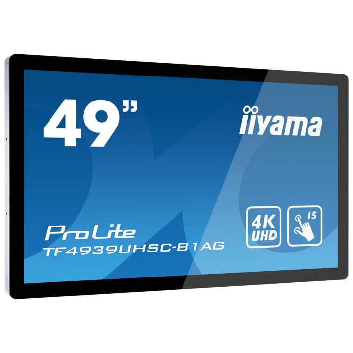 iiyama ProLite TF4939UHSC-B1AG écran plat de PC 124,5 cm (49") 3840 x 2160 pixels 4K Ultra HD LED Écran tactile Multi-utilisa
