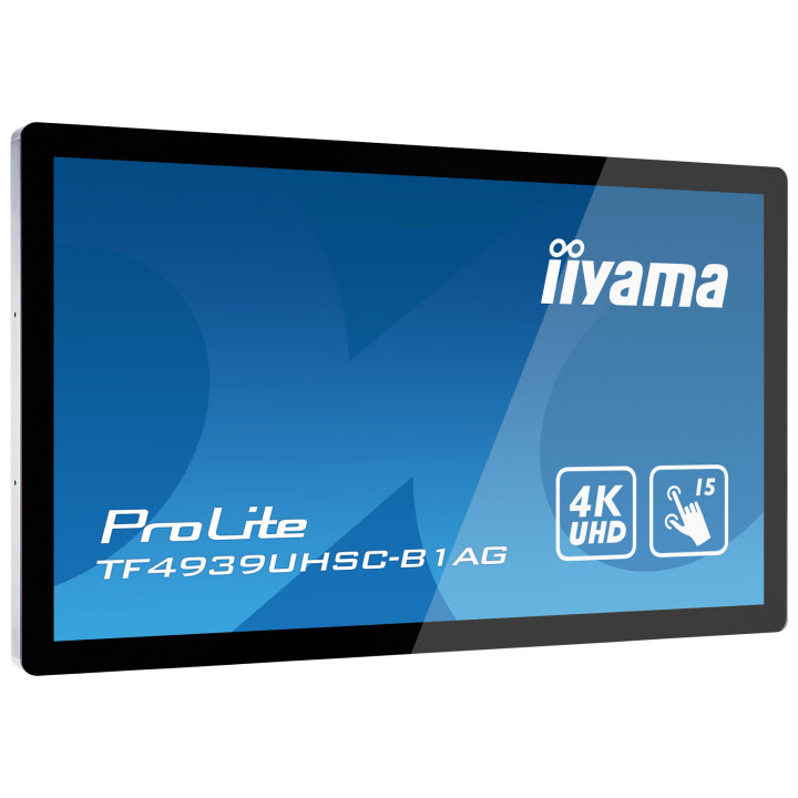 iiyama ProLite TF4939UHSC-B1AG écran plat de PC 124,5 cm (49") 3840 x 2160 pixels 4K Ultra HD LED Écran tactile Multi-utilisa