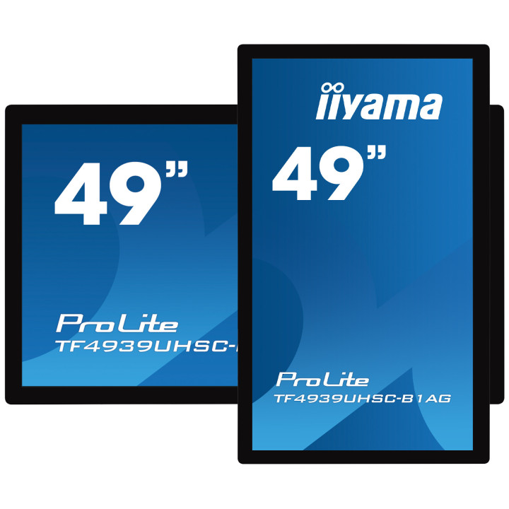 iiyama ProLite TF4939UHSC-B1AG écran plat de PC 124,5 cm (49") 3840 x 2160 pixels 4K Ultra HD LED Écran tactile Multi-utilisa