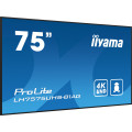 iiyama LH7575UHS-B1AG Écran d'affichage dynamique Écran plat de signalisation numérique 190,5 cm (75") LCD Wifi 500 cd/m² 4