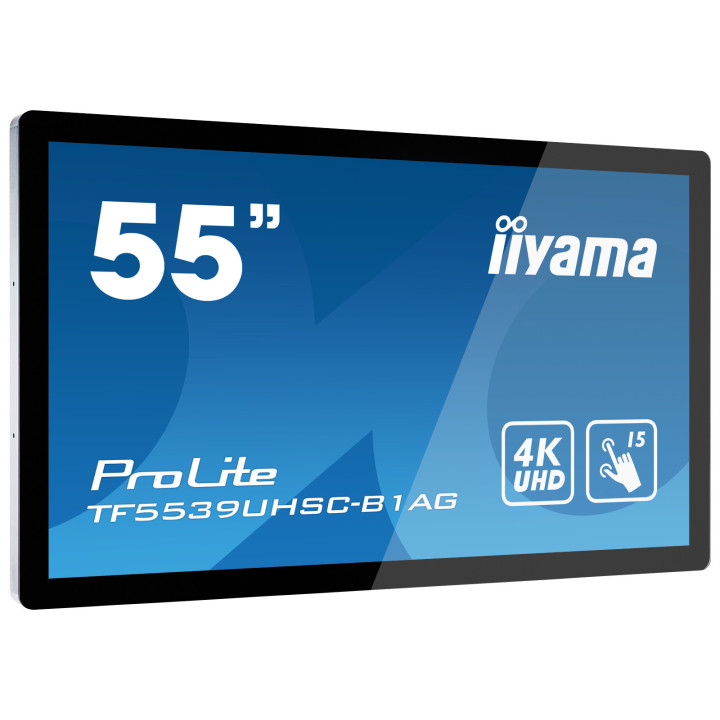 iiyama ProLite TF5539UHSC-B1AG écran plat de PC 139,7 cm (55") 3840 x 2160 pixels 4K Ultra HD LED Écran tactile Multi-utilisa