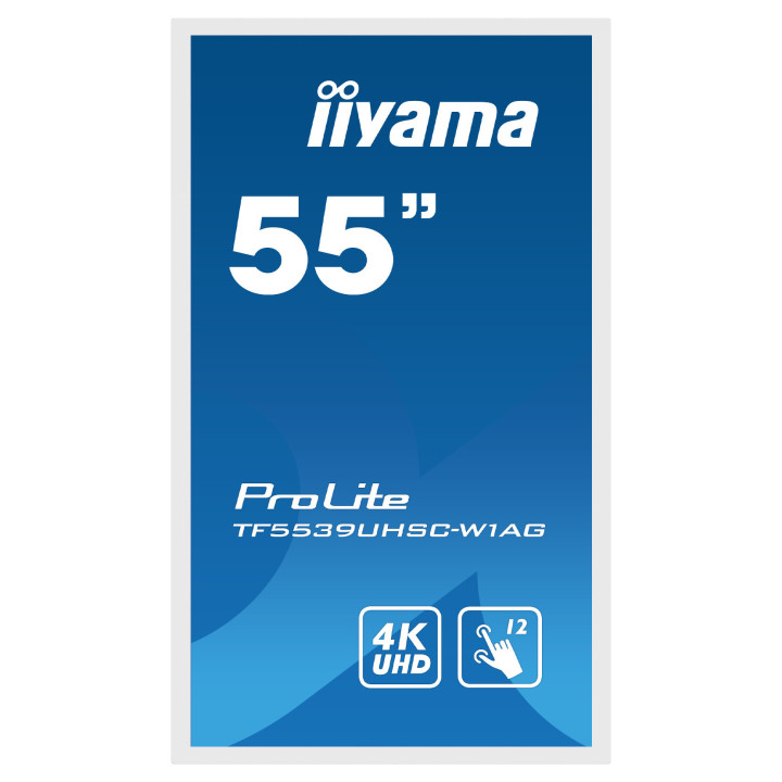 iiyama ProLite TF5539UHSC-W1AG écran plat de PC 139,7 cm (55") 3840 x 2160 pixels 4K Ultra HD LED Écran tactile Multi-utilisa