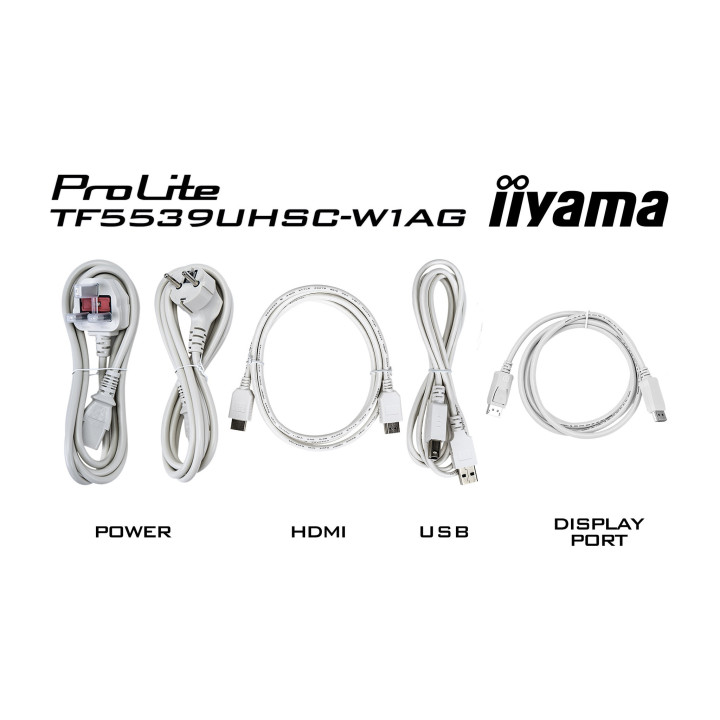 iiyama ProLite TF5539UHSC-W1AG écran plat de PC 139,7 cm (55") 3840 x 2160 pixels 4K Ultra HD LED Écran tactile Multi-utilisa