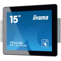 iiyama TF1515MC-B2 Écran d'affichage dynamique 38,1 cm (15") LED 350 cd/m² XGA Noir Écran tactile