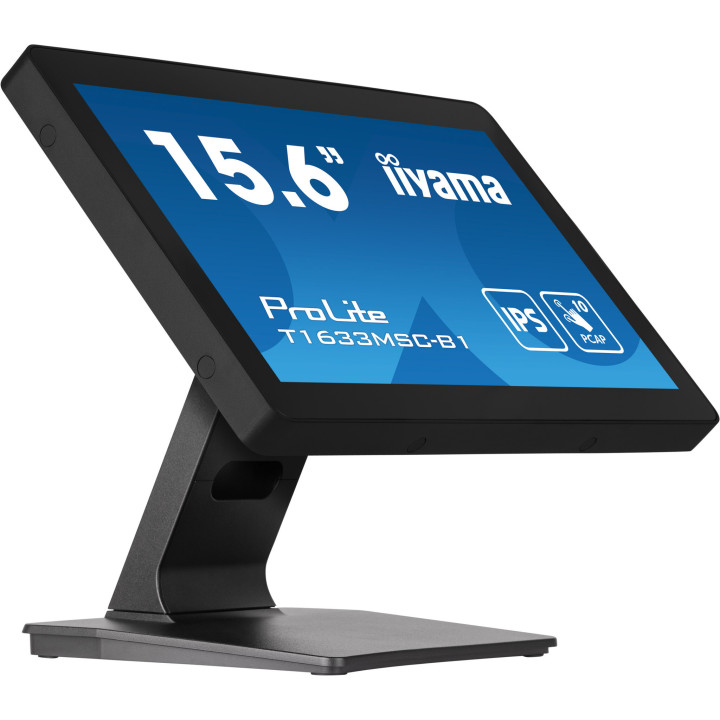iiyama ProLite T1633MSC-B1 écran plat de PC 39,6 cm (15.6") 1920 x 1080 pixels Full HD LCD Écran tactile Noir