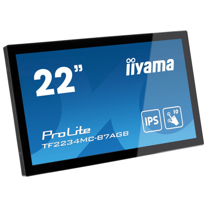 iiyama ProLite TF2234MC-B7AGB écran plat de PC 54,6 cm (21.5") 1920 x 1080 pixels Full HD LED Écran tactile Multi-utilisateur