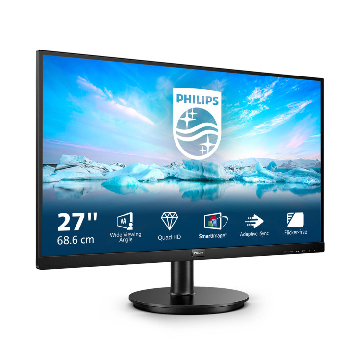 Philips V Line 275V8LA/00 écran plat de PC 68,6 cm (27") 2560 x 1440 pixels Quad HD LED Noir