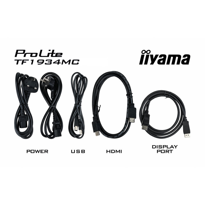 iiyama ProLite TF1934MC-B7X écran plat de PC 48,3 cm (19") 1280 x 1024 pixels SXGA LED Écran tactile Noir