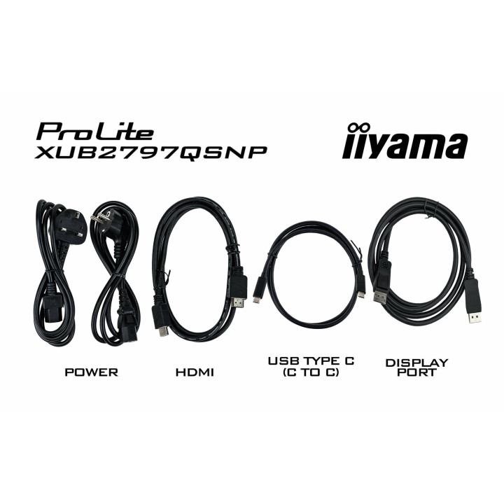 iiyama ProLite XUB2797QSNP-B1 écran plat de PC 68,6 cm (27") 2560 x 1440 pixels Wide Quad HD LED Noir