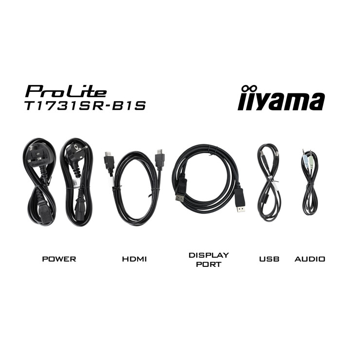 iiyama ProLite T1731SR-B1S écran plat de PC 43,2 cm (17") 1280 x 1024 pixels SXGA LCD Écran tactile Noir