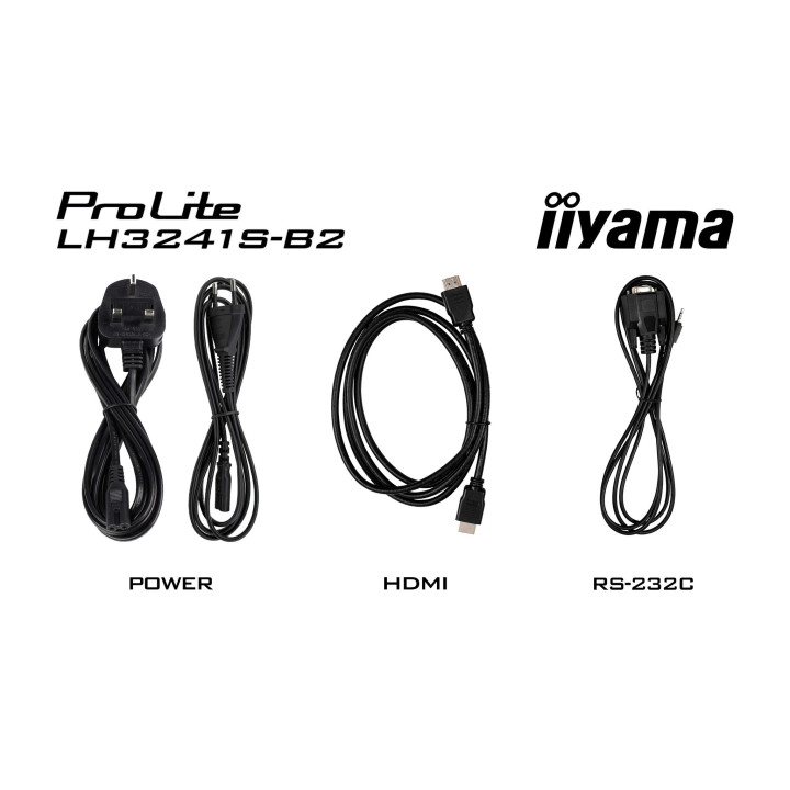 iiyama LH3241S-B2 Écran d'affichage dynamique En forme de kiosk 80 cm (31.5") LED 350 cd/m² Full HD Noir 24/7
