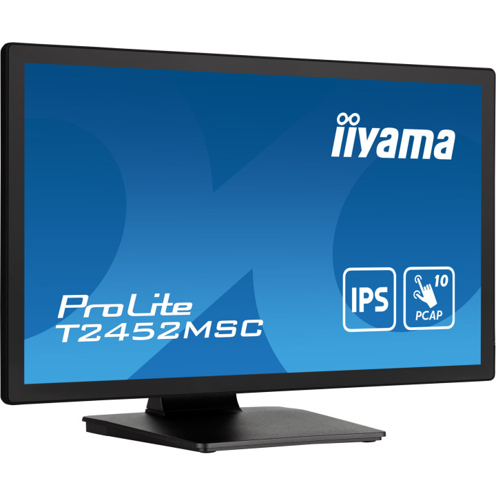 iiyama ProLite T2452MSC-B1 écran plat de PC 60,5 cm (23.8") 1920 x 1080 pixels Full HD LCD Écran tactile Multi-utilisateur No