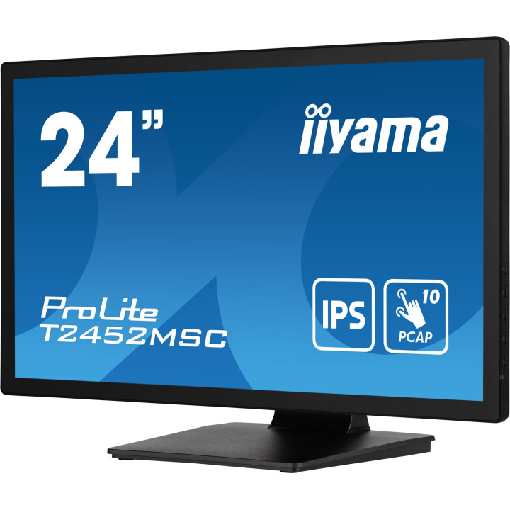 iiyama ProLite T2452MSC-B1 écran plat de PC 60,5 cm (23.8") 1920 x 1080 pixels Full HD LCD Écran tactile Multi-utilisateur No