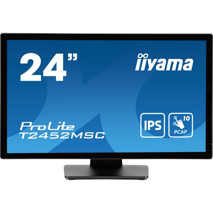 iiyama ProLite T2452MSC-B1 écran plat de PC 60,5 cm (23.8") 1920 x 1080 pixels Full HD LCD Écran tactile Multi-utilisateur No