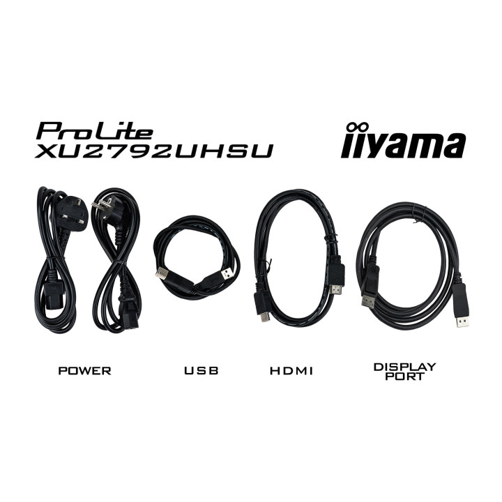 iiyama ProLite XU2792UHSU-B6 écran plat de PC 68,6 cm (27") 3840 x 2160 pixels 4K Ultra HD LED Noir
