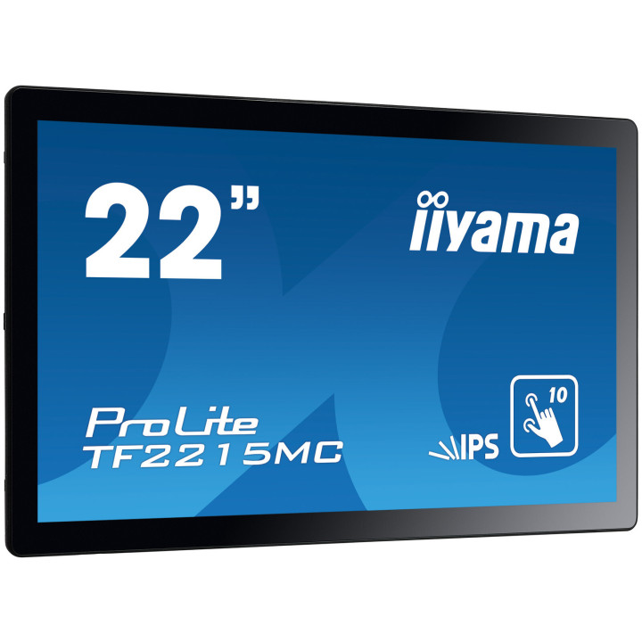 iiyama ProLite TF2215MC-B2 écran plat de PC 54,6 cm (21.5") 1920 x 1080 pixels Full HD LED Écran tactile Multi-utilisateur No