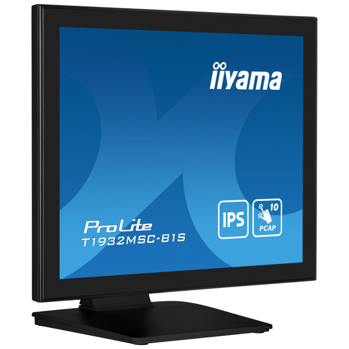iiyama ProLite T1932MSC-B1S écran plat de PC 48,3 cm (19") 1280 x 1024 pixels Full HD LED Écran tactile Dessus de table Noir