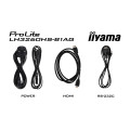 iiyama LH3260HS-B1AG Écran d'affichage dynamique Carte A numérique 80 cm (31.5") LED Wifi 500 cd/m² Full HD Noir Intégré d