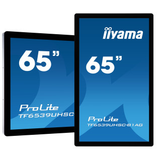 iiyama TF6539UHSC-B1AG Écran d'affichage dynamique Écran plat interactif 165,1 cm (65") LCD 500 cd/m² 4K Ultra HD Noir Écra