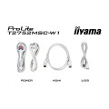 iiyama ProLite T2752MSC-W1 écran plat de PC 68,6 cm (27") 1920 x 1080 pixels Full HD LED Écran tactile Blanc