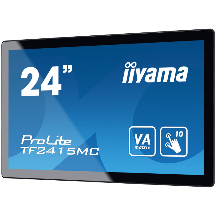iiyama ProLite TF2415MC-B2 écran plat de PC 60,5 cm (23.8") 1920 x 1080 pixels Full HD LCD Écran tactile Multi-utilisateur No