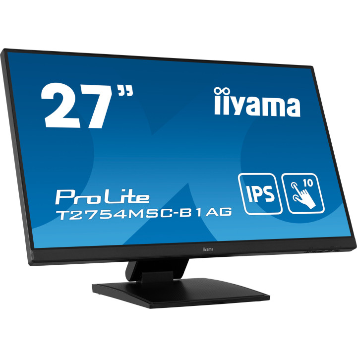 iiyama ProLite T2754MSC-B1AG écran plat de PC 68,6 cm (27") 1920 x 1080 pixels Full HD LED Écran tactile Multi-utilisateur No