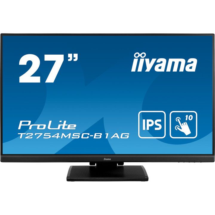 iiyama ProLite T2754MSC-B1AG écran plat de PC 68,6 cm (27") 1920 x 1080 pixels Full HD LED Écran tactile Multi-utilisateur No