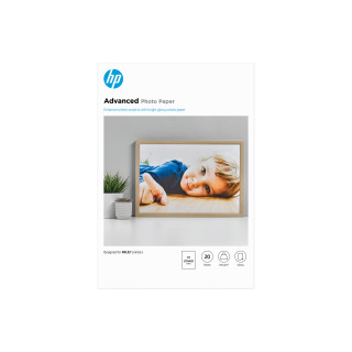 HP Papier photo Advanced, brillant, 250 g/m2, A3 (297 x 420 mm), 20 feuilles