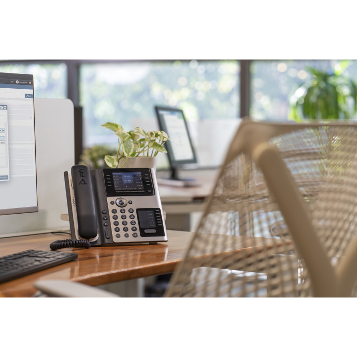 Poly Téléphone IP Edge E400 compatible PoE
