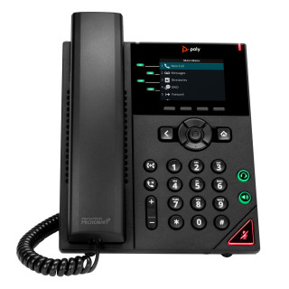 Poly Téléphone IP VVX 250 à 4 lignes et compatible PoE
