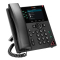 Poly Téléphone IP VVX 350 à 6 lignes et compatible PoE