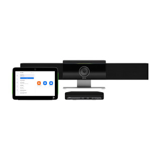 POLY Pack Studio Medium Room pour Zoom Rooms : Barre de visioconférence Studio USB et PC HP avec TC10