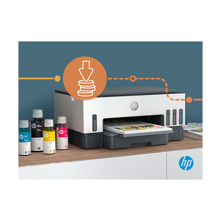 HP Smart Tank 7005 Sans fil All-in-One Couleur Imprimante, Impression recto-verso copieur, scanner