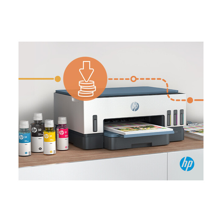 HP Smart Tank 7005 Sans fil All-in-One Couleur Imprimante, Impression recto-verso copieur, scanner