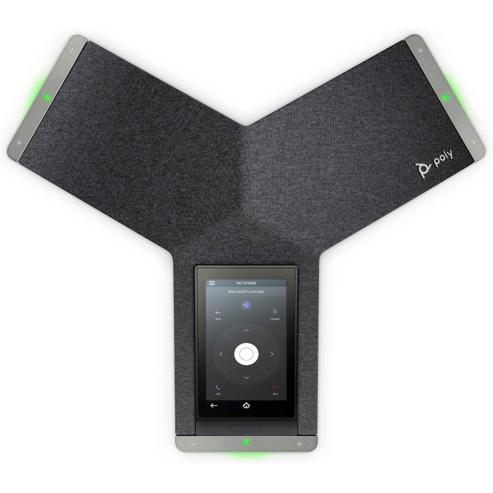 Poly Téléphone de conférence IP Trio C60 pour Microsoft Teams, radio complète et compatible PoE