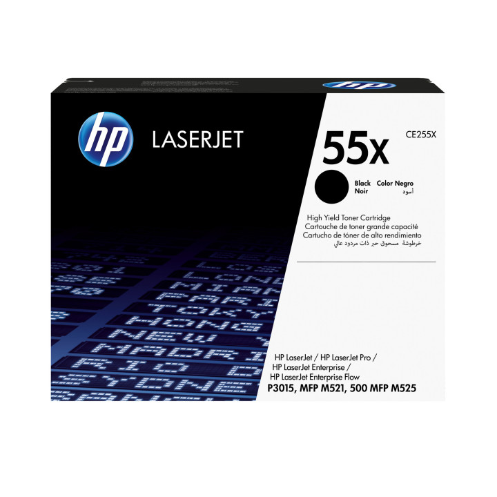 HP 55X toner LaserJet noir grande capacité authentique