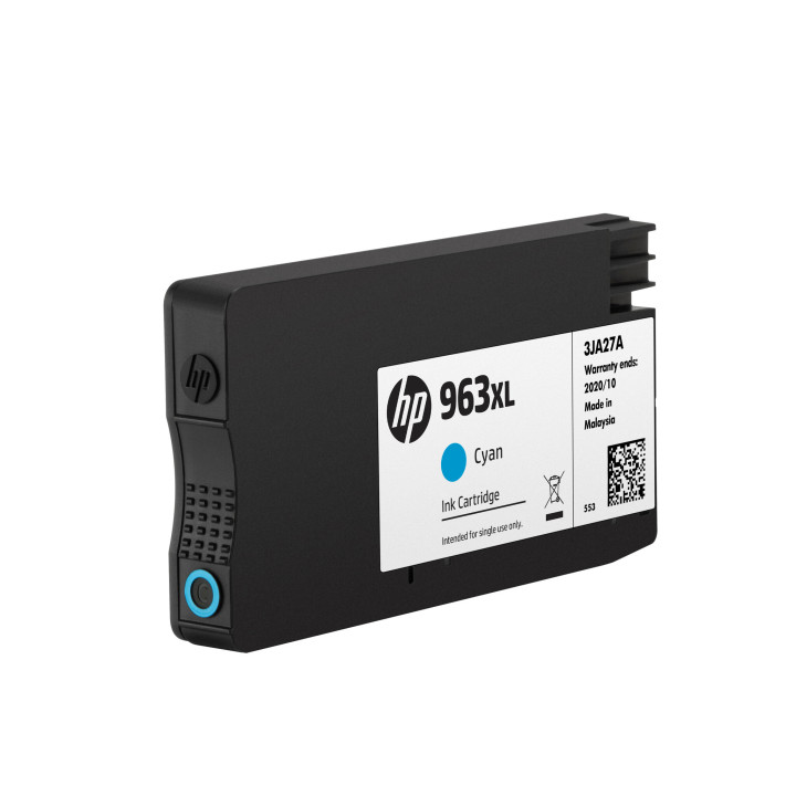HP 963XL Cartouche d'encre cyan authentique, grande capacité