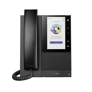 Poly Téléphone multimédia professionnel CCX 505 pour Microsoft Teams et compatible PoE