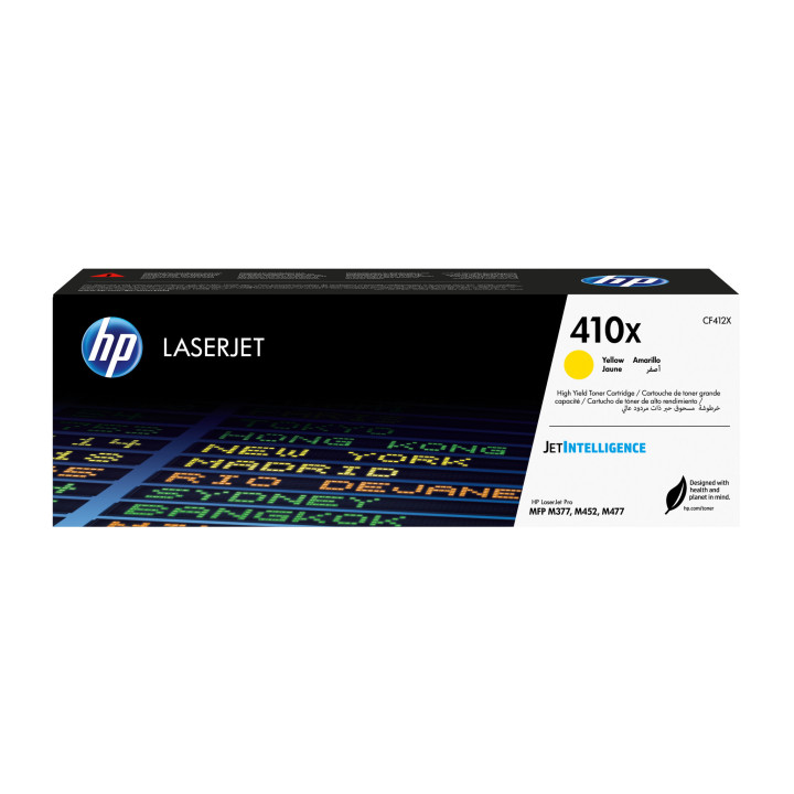 HP 410X toner LaserJet jaune grande capacité authentique