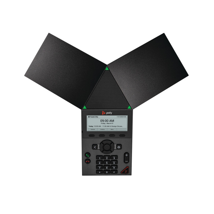 Poly Téléphone de conférence IP Trio 8300 compatible PoE sans radio